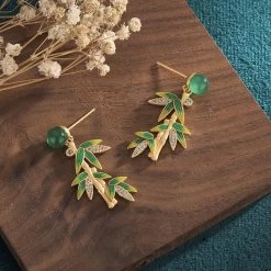 Boucles D'oreilles Bambou 7 Boucles D'oreilles Bambou -Univers Chinois boucles d oreilles bambou 34236203172002