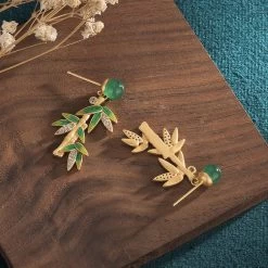 Boucles D'oreilles Bambou 8 Boucles D'oreilles Bambou -Univers Chinois boucles d oreilles bambou 34236203466914