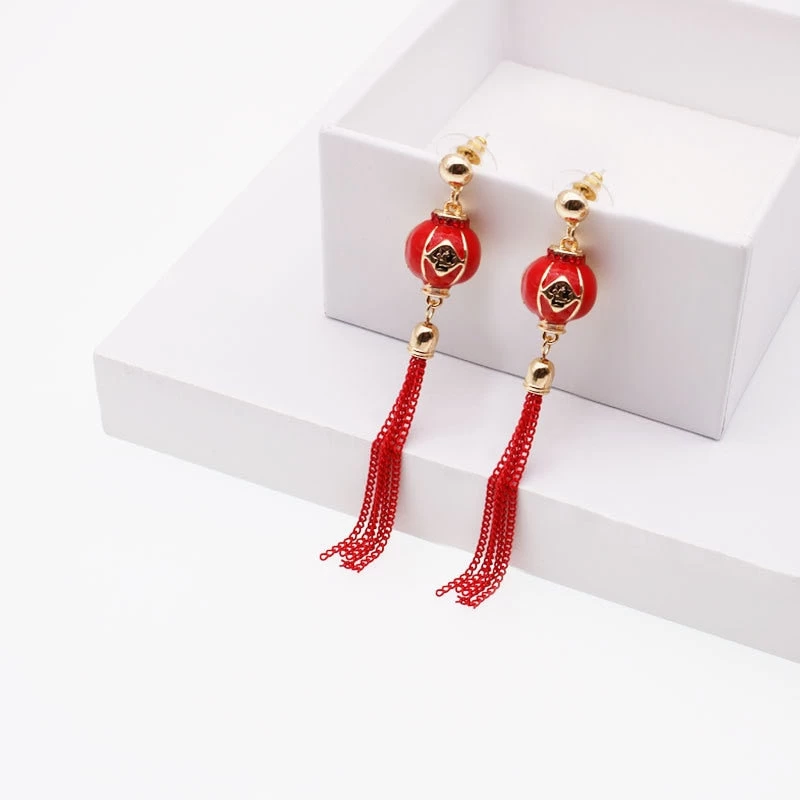 Boucles D'oreilles Boule Chinoise 3 Boucles D'oreilles Boule Chinoise