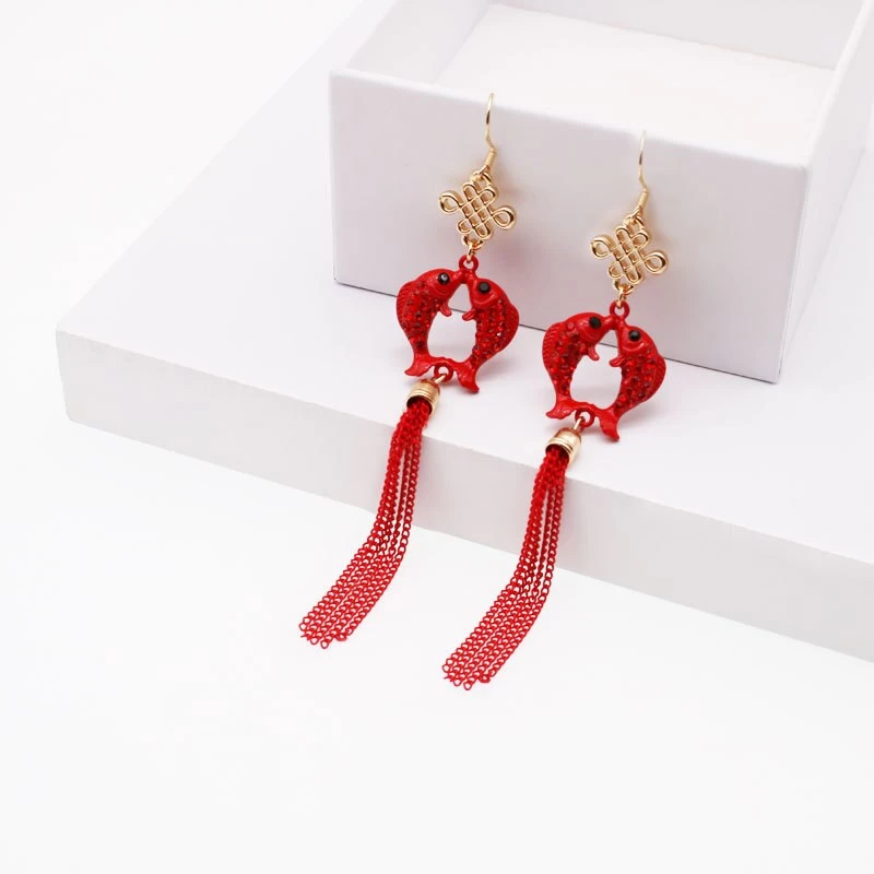 Boucles D'oreilles Poisson Chinois 3 Boucles D'oreilles Poisson Chinois