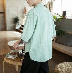 Chemise Chinoise Col Mao -Univers Chinois chemise chinoise col mao 34204988702882