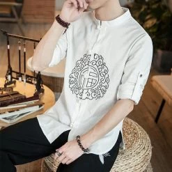 Chemise Chinoise Homme Coton -Univers Chinois chemise chinoise homme coton 34203959558306