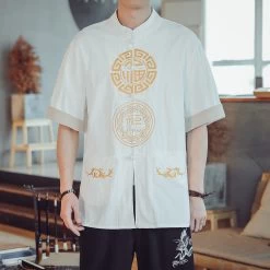 Chemise Chinoise Manche Courte 12 Chemise Chinoise Manche Courte -Univers Chinois chemise chinoise manche courte 34203943272610