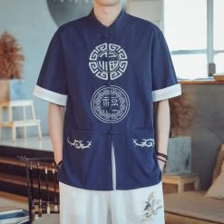 Chemise Chinoise Manche Courte 16 Chemise Chinoise Manche Courte -Univers Chinois chemise chinoise manche courte 34203944059042