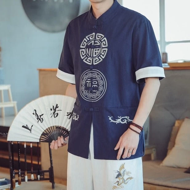 Chemise Chinoise Manche Courte 6 Chemise Chinoise Manche Courte – Image 4