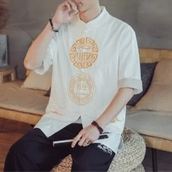 Chemise Chinoise Manche Courte 15 Chemise Chinoise Manche Courte -Univers Chinois chemise chinoise manche courte 34203944386722