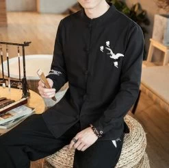 Chemise Chinoise Manches Longues 20 Chemise Chinoise Manches Longues -Univers Chinois chemise chinoise manches longues 34203943862434