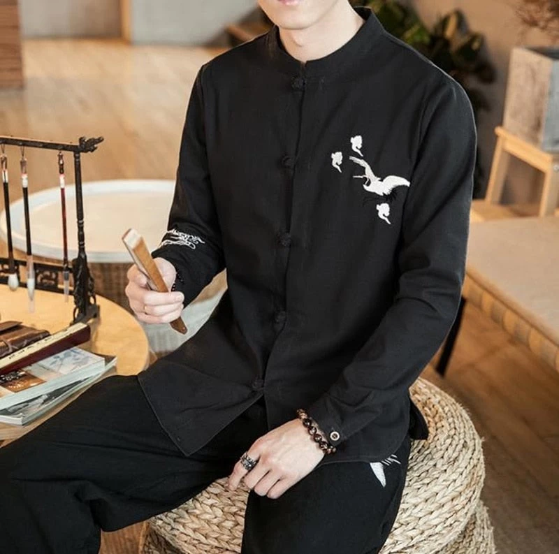 Chemise Chinoise Manches Longues 9 Chemise Chinoise Manches Longues – Image 7