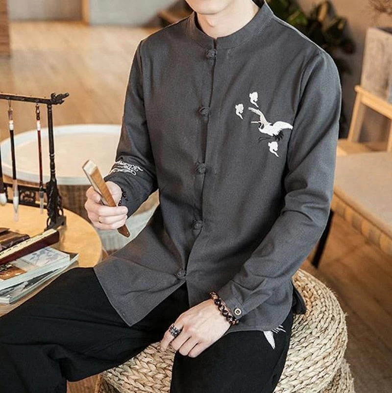 Chemise Chinoise Manches Longues 7 Chemise Chinoise Manches Longues – Image 5