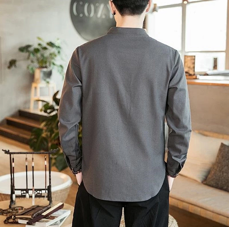 Chemise Chinoise Manches Longues 11 Chemise Chinoise Manches Longues – Image 9