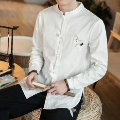 Chemise Chinoise Manches Longues 19 Chemise Chinoise Manches Longues -Univers Chinois chemise chinoise manches longues 34203944288418