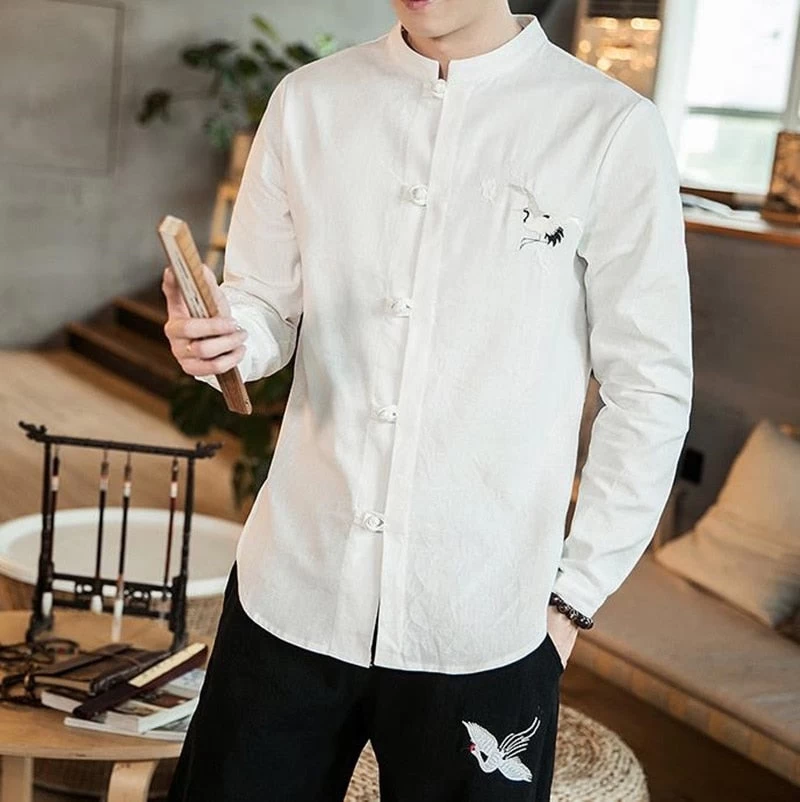 Chemise Chinoise Manches Longues 12 Chemise Chinoise Manches Longues – Image 10