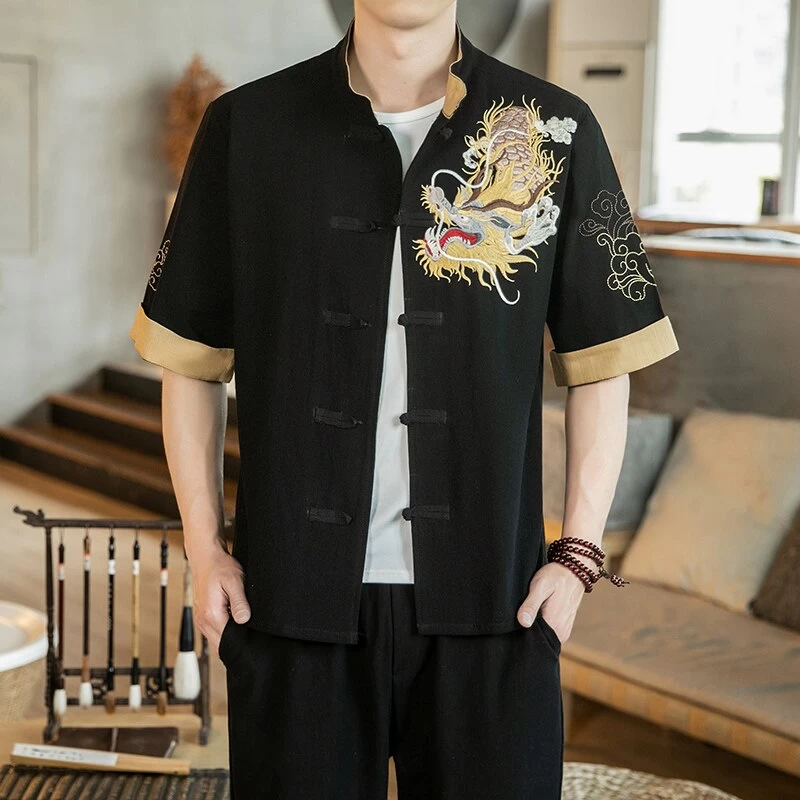 Chemise Dragon Chinois Homme 4 Chemise Dragon Chinois Homme – Image 2