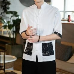 Chemise Homme Bouton Chinois 12 Chemise Homme Bouton Chinois -Univers Chinois chemise homme bouton chinois 34204013985954