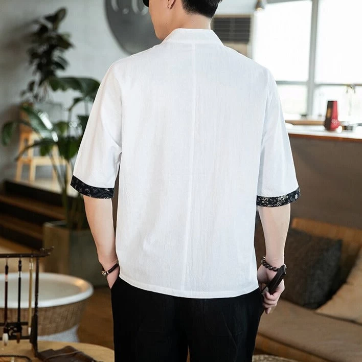 Chemise Homme Bouton Chinois 9 Chemise Homme Bouton Chinois – Image 7