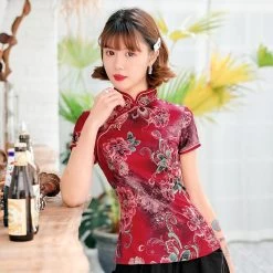 Chemisier Chinois Fleuri 17 Chemisier Chinois Fleuri -Univers Chinois chemisier chinois fleuri 34163231162530