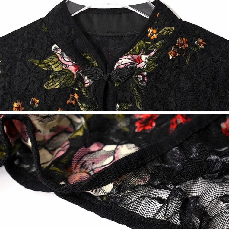 Chemisier Chinois Noir 8 Chemisier Chinois Noir – Image 6