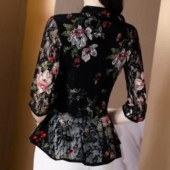 Chemisier Chinois Noir 11 Chemisier Chinois Noir -Univers Chinois chemisier chinois noir 34181784600738