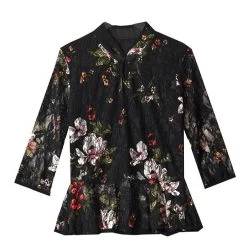 Chemisier Chinois Noir 12 Chemisier Chinois Noir -Univers Chinois chemisier chinois noir 34181785387170