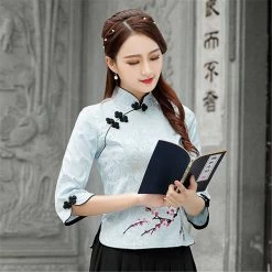 Chemisier Chinois Traditionnel 22 Chemisier Chinois Traditionnel -Univers Chinois chemisier chinois traditionnel 34181376278690