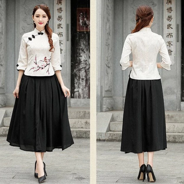 Chemisier Chinois Traditionnel 13 Chemisier Chinois Traditionnel – Image 11