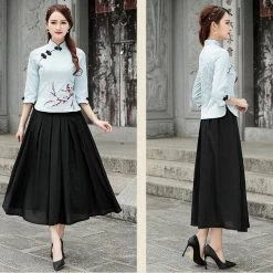 Chemisier Chinois Traditionnel 29 Chemisier Chinois Traditionnel -Univers Chinois chemisier chinois traditionnel 34181376835746