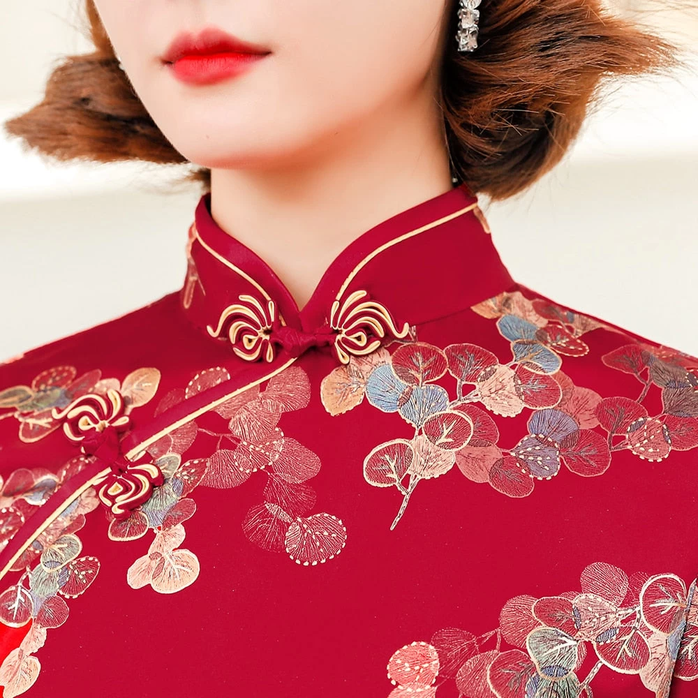 Chemisier Chinois Rouge 9 Chemisier Chinois Rouge – Image 7