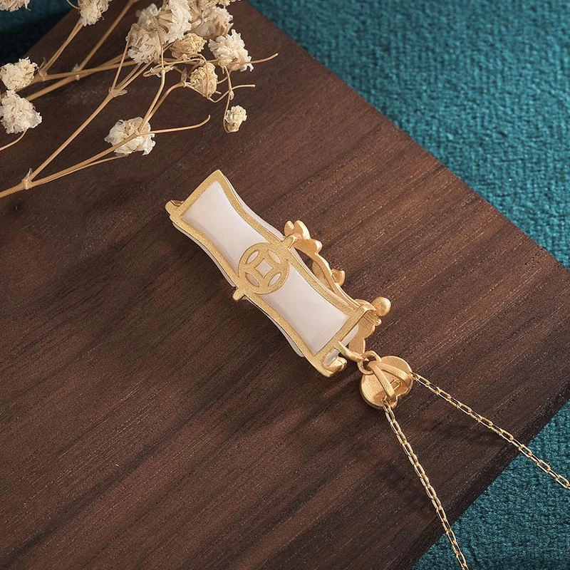 Collier Pendentif Bambou 5 Collier Pendentif Bambou – Image 3