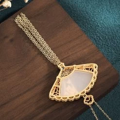 Collier Pendentif Éventail -Univers Chinois collier pendentif eventail 34236477374626