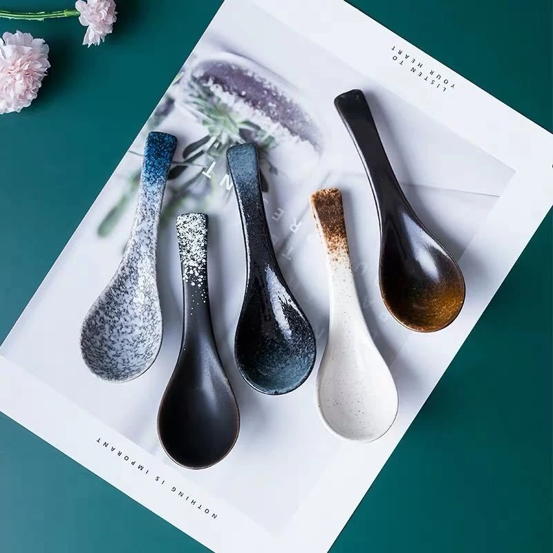 Cuillère Céramique Fondue Chinoise 3 Cuillère Céramique Fondue Chinoise