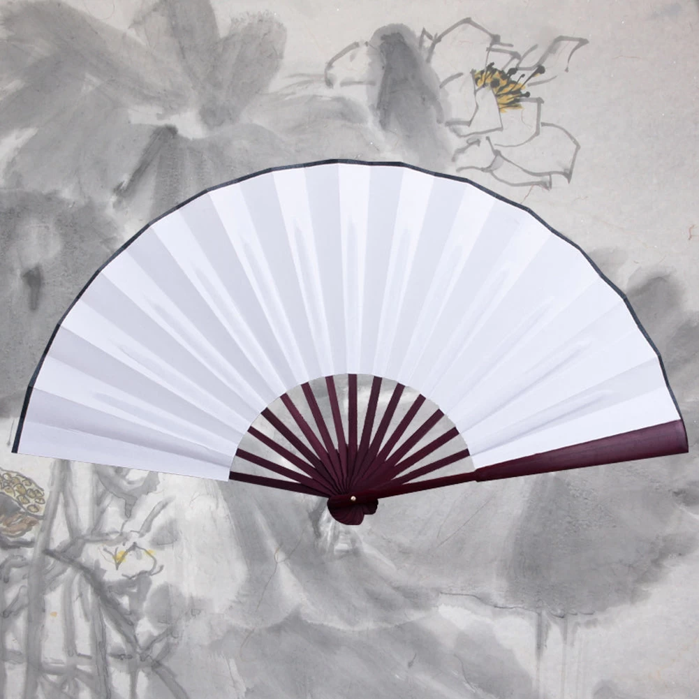 Éventail Chinois Blanc 3 Éventail Chinois Blanc – Image 2