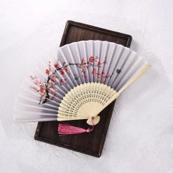 Éventail Chinois Tissu -Univers Chinois eventail chinois tissu 33728550699170