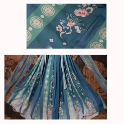 Hanfu Bleu 8 Hanfu Bleu -Univers Chinois hanfu bleu 33809120690338