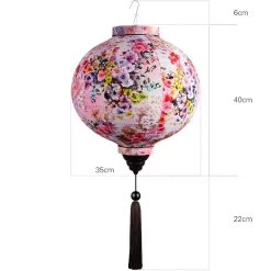 Lampion Chinois Fleurs -Univers Chinois lampion chinois fleur 33857114276002