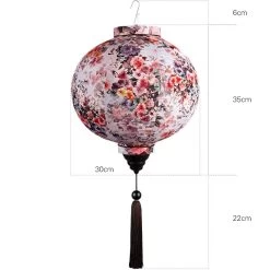Lampion Chinois Fleurs -Univers Chinois lampion chinois fleur 33857115095202