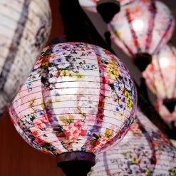 Lampion Chinois Fleurs -Univers Chinois lampion chinois fleur 33857115291810