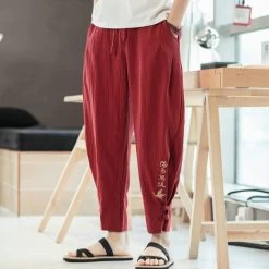 Pantalon Chinois Ajusté 31 Pantalon Chinois Ajusté -Univers Chinois pantalon chinois ajuste 34184435990690