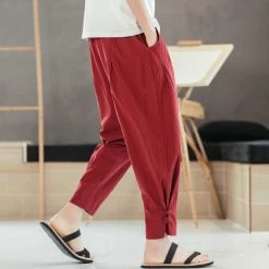Pantalon Chinois Ajusté 32 Pantalon Chinois Ajusté -Univers Chinois pantalon chinois ajuste 34184436252834