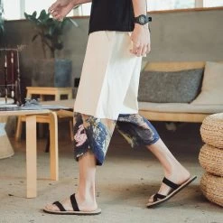 Pantalon Chinois Fendu -Univers Chinois pantalon chinois fendu 34184543994018