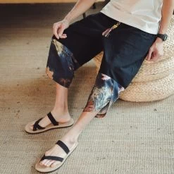 Pantalon Chinois Fendu -Univers Chinois pantalon chinois fendu 34184545960098