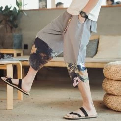 Pantalon Chinois Fendu -Univers Chinois pantalon chinois fendu 34184548122786