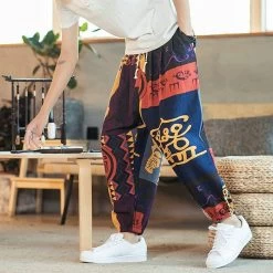 Pantalon Motif Chinois 15 Pantalon Motif Chinois -Univers Chinois pantalon motif chinois 34184678670498