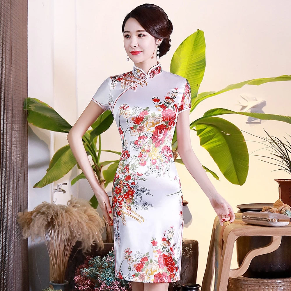 Robe à Fleurs Chinoise 3 Robe à Fleurs Chinoise