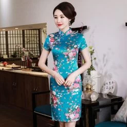 Robe à Fleurs Chinoise 12 Robe à Fleurs Chinoise -Univers Chinois robe a fleurs chinoise 33513465151650