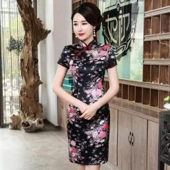 Robe à Fleurs Chinoise 13 Robe à Fleurs Chinoise -Univers Chinois robe a fleurs chinoise 33513466134690