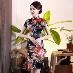 Robe à Fleurs Chinoise 15 Robe à Fleurs Chinoise -Univers Chinois robe a fleurs chinoise 33513468035234