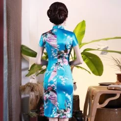 Robe Chinoise Col Mandarin 29 Robe Chinoise Col Mandarin -Univers Chinois robe chinoise col mandarin 33513652289698