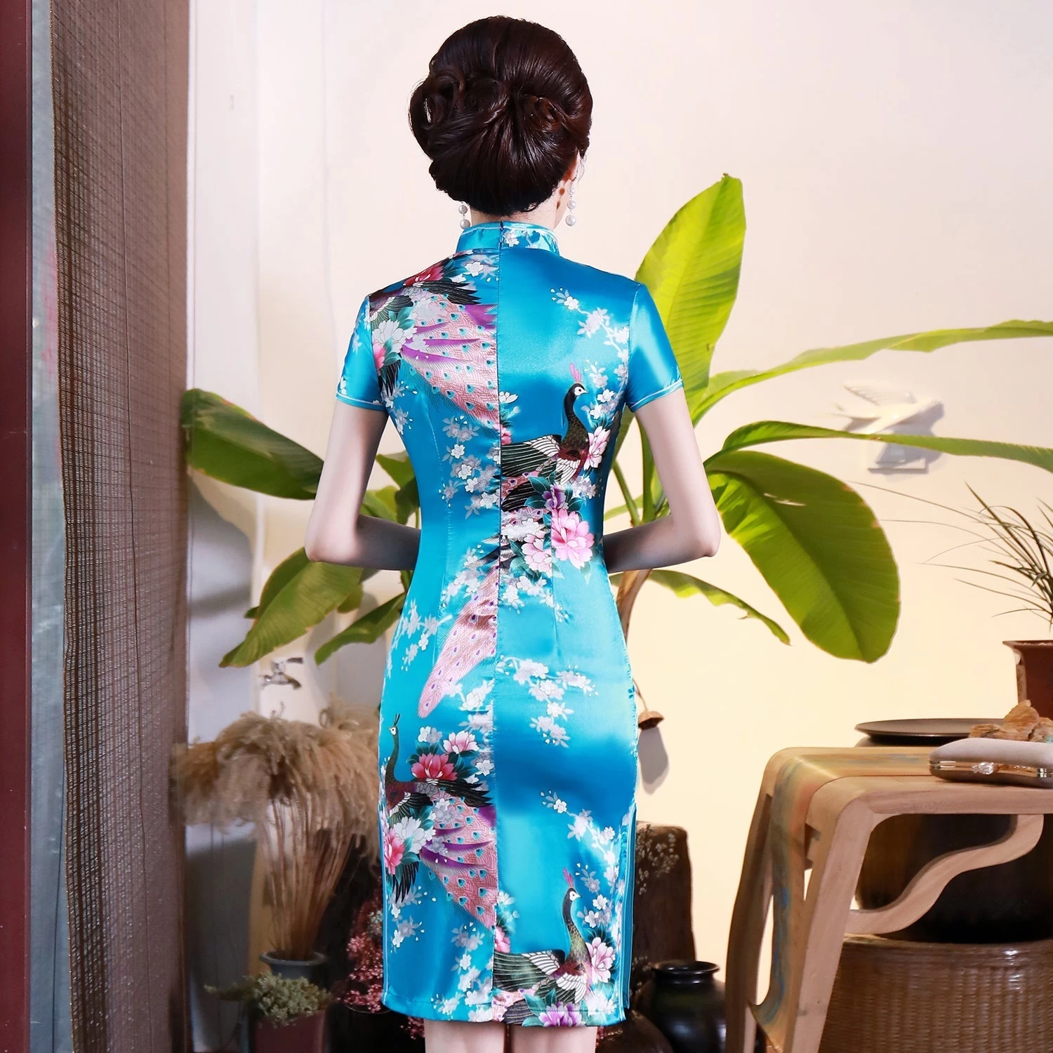 Robe Chinoise Col Mandarin 15 Robe Chinoise Col Mandarin – Image 13