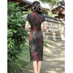 Robe Chinoise Coton -Univers Chinois robe chinoise coton 33553579114658