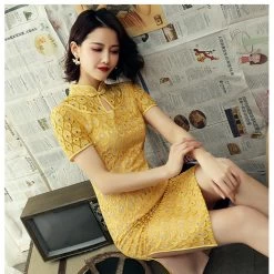 Robe Chinoise Dentelle 15 Robe Chinoise Dentelle -Univers Chinois robe chinoise dentelle 33742544142498